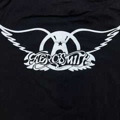 Vintage Y2K Aerosmith Just Push Play T Shirt Mens XL Black Hajime Sorayama Tour Tee
