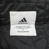 Adidas Puffer Down Vest Mens XL Black Essentials 3 Stripe Full Zip Outdoor Jacket