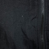 Vintage 90s Nike Jacket Mens Large Black Big Swoosh Reversible Quilted Bomber