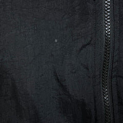 Vintage 90s Nike Jacket Mens Large Black Big Swoosh Reversible Quilted Bomber