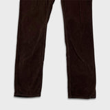 Hugo Boss Rice Slim Fit Pants Mens 32x32 Brown Stretch Corduroy Casual Trouser