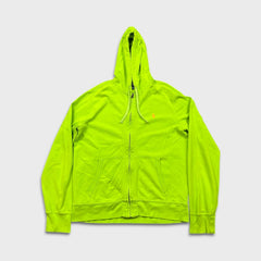 Vintage 90s Polo Ralph Lauren Hoodie Mens Large Green Pony Full Zip Lightweight