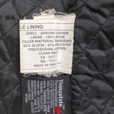 Vintage 90s Oakwood Classic Genuine Leather Jacket Mens Large Black Thinsulate Insulated