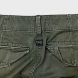 G-Star Raw Pants Mens 34x29 Green Rovic Zip 3D Tapered Cuff Utility Cargo Trouser