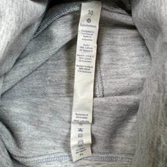 Lululemon Stress Less Pullover Womens Size 10 Gray Turtleneck Sweatshirt