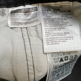 Levi's 512 Jeans Mens 36x32 Black Slim Taper Leg Dark Wash Mid Rise Stretch Denim Pants