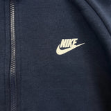 Nike Sportswear Hoodie Mens Medium Blue Tech Fleece Full Zip Hooded Sweater