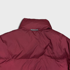 Tommy Hilfiger Jacket Mens Medium Red Reversible Down Puffer Heavy Coat
