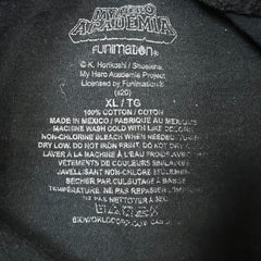 My Hero Academia T Shirt Mens XL Black Izuku Midoriya Graphic Anime Tee