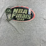 Vintage 1999 NBA Finals T Shirt Mens Large Gray Basketball Sports Graphic Tee