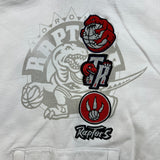 Mitchell & Ness Toronto Raptors Hoodie Mens XL White Basketball NBA Hooded Sweater