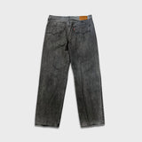 Levi's 568 Jeans Mens 33x32 Black Loose Straight Faded Dark Wash Denim Pants