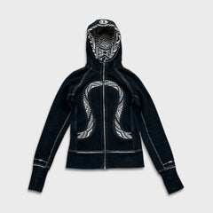 Lululemon Scuba Hoodie Womens Size 4 Black Special Edition Full Zip Hooded Sweater