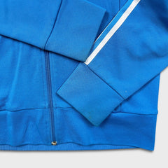Vintage Y2K Adidas Originals Sweatshirt Mens Medium Blue 3 Stripes Full Zip Tracksuit Top