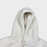 Polo Ralph Lauren Ski Bear Fleece Mens Medium White High Pile Hooded Jacket