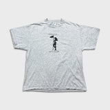 Vintage 90s Steve & Barrys Golf T Shirt Mens Large Gray Getting It Up And In The Hole Humor Funny Tee