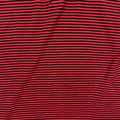 Vintage 90s Fruit of The Loom Polo Shirt Mens Large Red Striped Preppy Short Sleeve