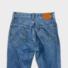 Levi's 501 Jeans Womens 25x30 Blue Original Fit Straight Distressed Medium Wash Pants