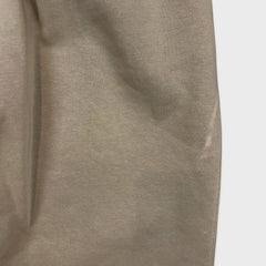Nike Sportswear Sweatpants Mens XL Beige Swoosh Taper Leg Jogger