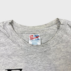 Vintage 90s Expect to Win T Shirt Mens Medium Gray Single Stitched Tee