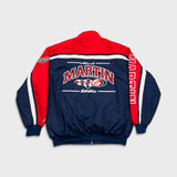 Vintage 90s Chase Authentics Mark Martin NASCAR Jacket Mens Large Blue Valvoline Racing Bomber