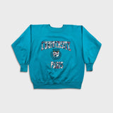 Vintage 80s Universite de Paris Sweatshirt Mens Large Blue USA Collegiate Pullover