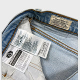 Levi's 501 S Jeans Womens 31x28 Blue Skinny Fit Slim Taper Distressed Light Wash Pants