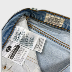 Levi's 501 S Jeans Womens 31x28 Blue Skinny Fit Slim Taper Distressed Light Wash Pants