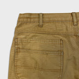Vintage Y2K Dickies Pants Mens 38x31 Beige Double Knee Distress Carpenter Canvas Workwear