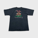Vintage 90s Dead Stroke Billiards T Shirt Mens XL Black Top Dog I Own The Kennel Tee