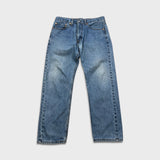 Levi's 505 Jeans Mens 34x30 Blue Regular Fit Straight Leg Medium Wash Denim Pants