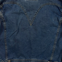 Levi's Denim Jacket Mens XL Blue Iconic Type I Light Wash Trucker Western