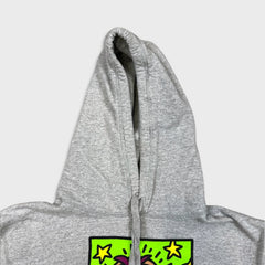 SS22 October's Very Own x Keith Haring Night Owl Hoodie Mens Medium Gray OVO Pullover