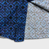 Robert Graham Shirt Mens Large Blue Geometric Classic Long Sleeve Button Up