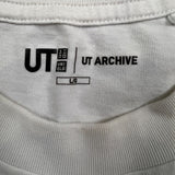Uniqlo UT Archive Short Sleeve Keith Haring T Shirt Mens Large White Pocket