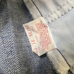 Vintage 90s Levi's 619 Jeans Mens 34x34 Slim Straight Orange Tab Medium Wash Denim Pants