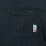 Nike Jordan Brand T Shirt Mens Large Black Sportswear Jumpman V Neck Pocket Tee