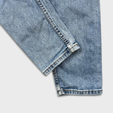 Levi's 502 Jeans Mens 32x28 Blue Regular Taper Fit Light Wash Denim Pants