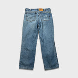 Vintage 90s Levi's 516 Jeans Mens 36x30 Blue Slim Fit Straight Leg  Light Wash Denim Pants