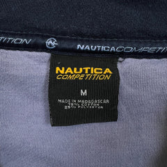 Vintage 90s Nautica Competition 1/4 Zip Sweatshirt Mens Medium Blue Pullover