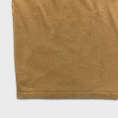 Fear of God Essentials T Shirt Mens Medium Brown Bleach Stained Faded Washed Tee