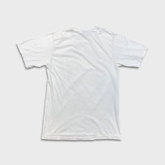 Stussy World Tour Floral T Shirt Mens Small White Distressed Faded Graphic Tee