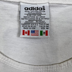 Vintage 90s Adidas Sleeveless Mens Medium White Athletic Tank Top