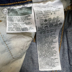 Levi's 501 Jeans Mens 32x31 Blue Original Fit Straight Distress Medium Wash Denim Pants