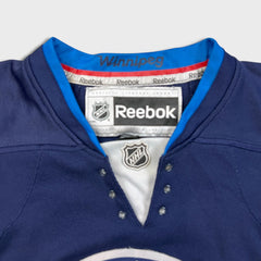 Vintage Reebok Winnipeg Jets NHL Hockey Jersey Mens XL Blue Stitched Sports Team
