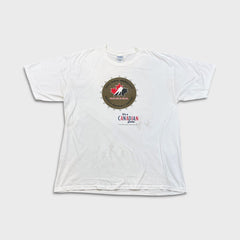Vintage 2002 Canada Olympics T Shirt Mens XL White Gold Medalists Hockey Tee