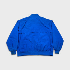 Vintage 80s Izod Lacoste Harrington Jacket Mens XL Blue Plaid Lined Light Bomber