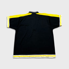 Vintage 90s Reebok T Shirt Mens Large Black 1/4 Zip Athletic Tee