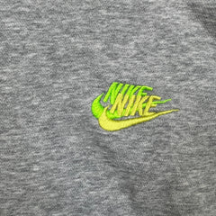 Nike Sportswear Hoodie Mens Large Gray Multi Swoosh Pullover Sweater