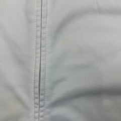 Adidas Sweatshirt Mens Medium White Essentials 3 Stripe Full Zip Tracksuit Top